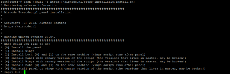 Install script selection